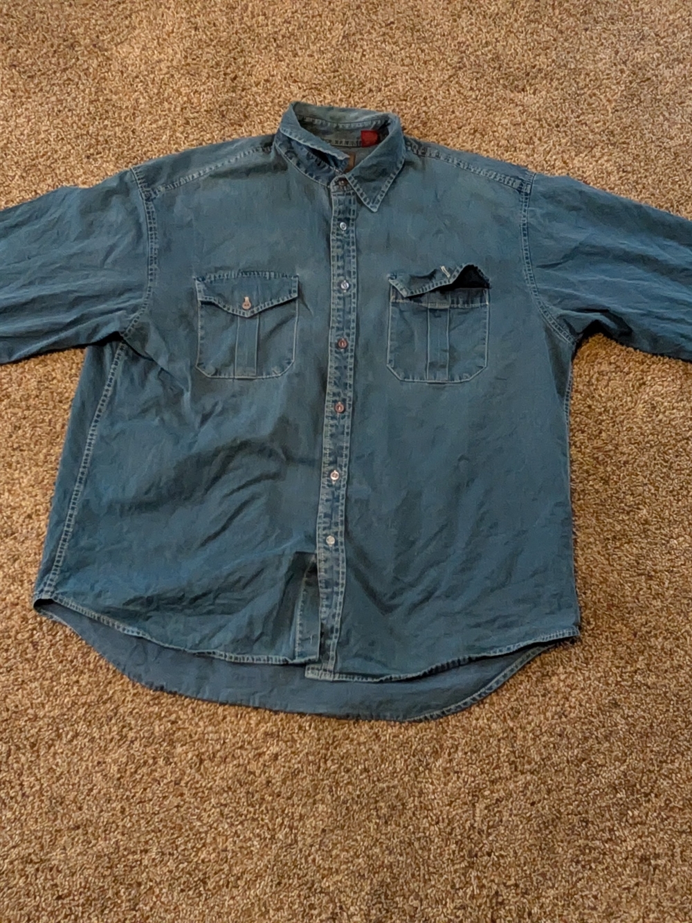 Mens Vintage 90s Made in the United States Gap Blue Jeans Denim jacket size XL